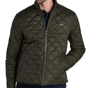 BARBOUR INTERNATI QUILTED MOTOCYCLE JACKET - OLIVE